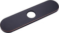 10" Sink Faucet Hole Cover Deck Plate (Arc Edge) for Kitchen & Bathroom Vanity Sink, Faucet Oil Rubbed Bronze Escutcheon Plate Stainless Steel Outside Faucet Cover Cap for 1 or 3 Hole Mixer Tap