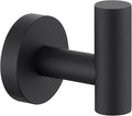 APLusee Towel Coat Hook Matte Black, 304 Stainless Steel Robe Hook, Bath Kitchen Contemporary Wall Mounted