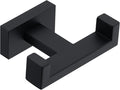 Suyar Double Towel Hook, SUS 304 Stainless Steel Coat Robe Hook for Bathroom, Hand Towel Holder, Matte Black