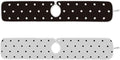 2 PCS Kitchen Sink Splash Guard 30 Inch Faucet Mat for Kitchen Sink Bathroom Sink Faucet Absorbing Drip Drain Mat Pad Microfiber Soft Washable Black and White Polka Dot