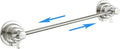 Suction Cup Extendable 17-29" Stainless Steel Towel Bar (Brushed Nickel)