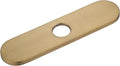 10" Sink Faucet Hole Cover Deck Plate (Arc Edge) for Kitchen & Bathroom Vanity Sink, Faucet Gold Escutcheon Plate Stainless Steel Outside Faucet Cover Cap for 1 or 3 Hole Mixer Tap