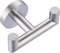 ALEASHA Shower Towel Hook Brushed Nickel, Stainless Steel Towel Hanger, Heavy Duty Double Towel Hook, Towel Holder for Bathroom, Wall Mount Robe Hook