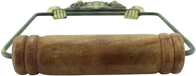 Renovators Supply Toilet Paper Holder - Antique Wall Mount Toilet Paper Holder - Sanitary Paper Holder - Vintage Bathroom Decor - Colonial Tissue Holder - Antique Brass, Vintage, Pack of 1
