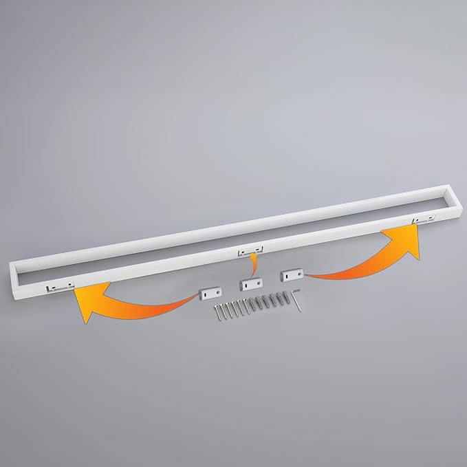 GERZWY 36-Inch Bathroom Towel Bar Stainless Steel Bath Towel Bar Modern Square Style Wall Mount, White