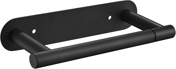 Movable Toilet Paper Holder Black Roll Holder, Paper Towel Holder