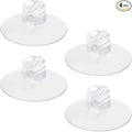 4 Pack Bathroom Shower Caddy Connectors Suction Cups, Heavy Strength Clear Suction Cups Compatible with Zenna Home, Simple Houseware, GeekDigg, Plumboss, Splash Home