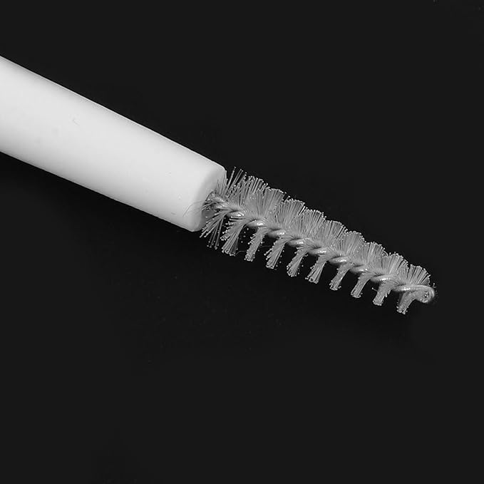 10pcs Mini Cleaning Brush Set for Home and Kitchen, Crevice and Gap Scrubbers, Multi-Purpose Handheld Small Brushes for Grout, Phone Ports, Bottle Cleaning, Black and White