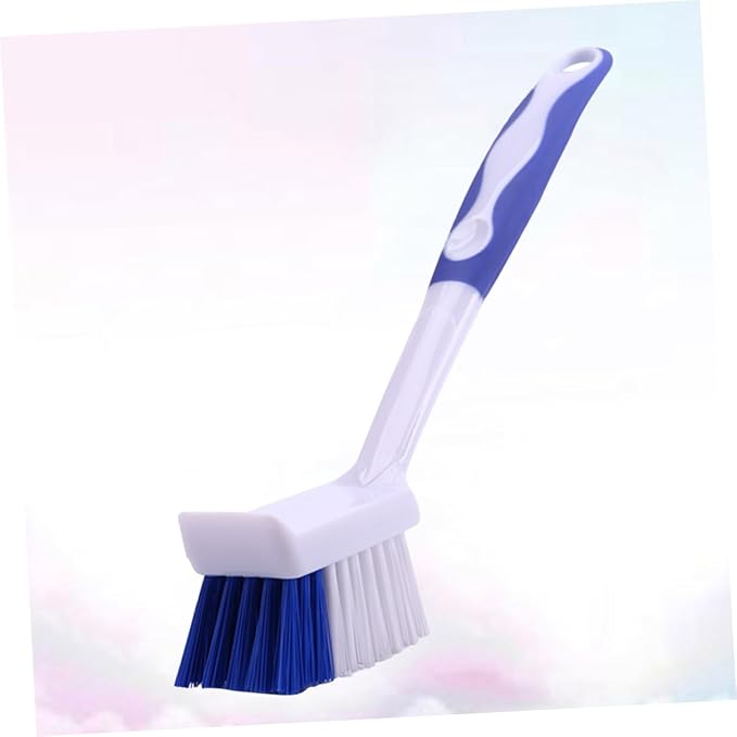 2pcs Practical Long Handle Brush Multifunctional Cleaning Tool for Kitchen Grout Brush Bowl Pot Cleaning