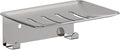 Soap Dish for Shower, 4 Slot Self-Adhesive Soap Holder for Bathroom, Wall Mounted Shower Soap Holder with Hook, Stainless Steel Soap Tray Reflective Silver