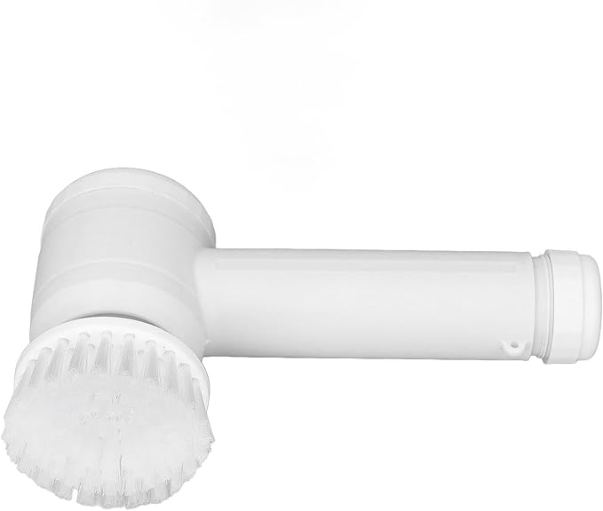 Electric Spin Scrubber Rechargeable Electric Brush Cordless Power Scrubber with 4 Brush Heads for Bathroom Kitchen Tub Tile Sink (White)