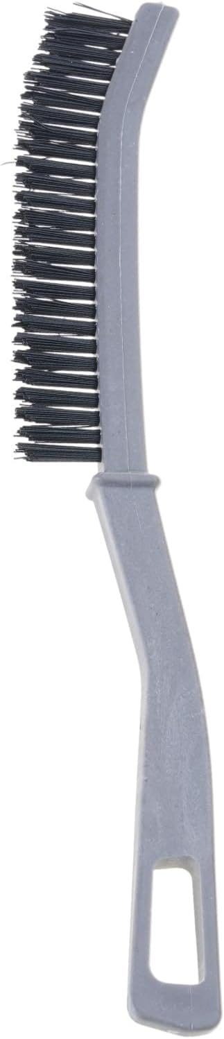 Ergonomic Handle Heavy Duty Scrub Brush for Stubborn Grime Grout Window Edges Sturdy Construction Long Handle Narrow Design Brush