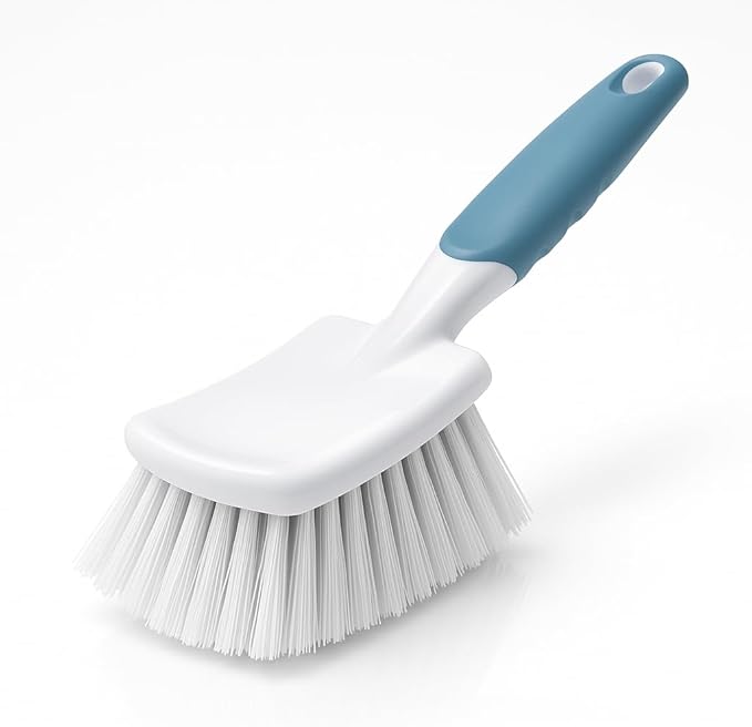 K3M Multipurpose Brush for Household Cleaning, Compact Handheld Scrub Brush with Durable Bristles, Non-Slip Grip for Indoor Surfaces and Everyday Tasks