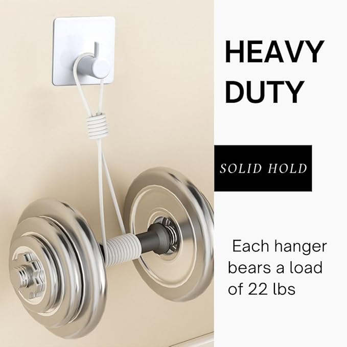 Miliocry 6 Packs Bathroom Towel Hooks, Adhesive Hooks Heavy Duty Wall Hook, Waterproof Stainless Steel Towel Hanger Robe Hat Coat Holder, Wall Mount Hooks for Bathroom,Bedroom,Kitchen(White-Square)