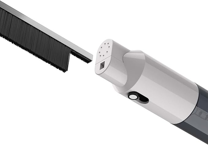 Hard Bristle Crevice Cleaning Brush with Spray Bottle Crevice Cleaning Brush with Replacement Brushes Grout Gap Scrub Brush Household Cleaning Tools for Kitchen Bathroom Sink Corner (Black)
