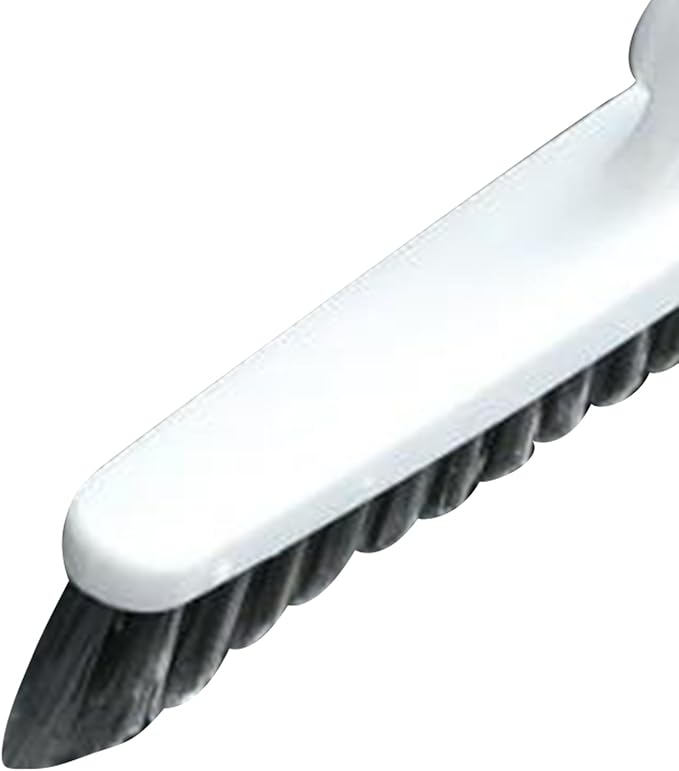 Long Handle Crevice Brush Floor Tile Grout Brush Corner with Sturdy Plastic for Bathroom Kitchen Toilet (White 88.5cm)