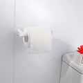 1 Pack Toilet Paper Holder Self Adhesive,Rustproof Adhesive Toilet Roll Holder No Drilling Tissue Holder for Kitchen Bathroom Tissue Holder Bathroom, Kitchen, Washroom Wall Mount (White)