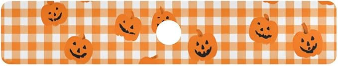 Halloween Orange Plaid Pumpkins Kitchen Sink Splash Guard Faucet Mat Diatomite Absorbent Pad for Bathroom RV 30x5.4in 1PCS water