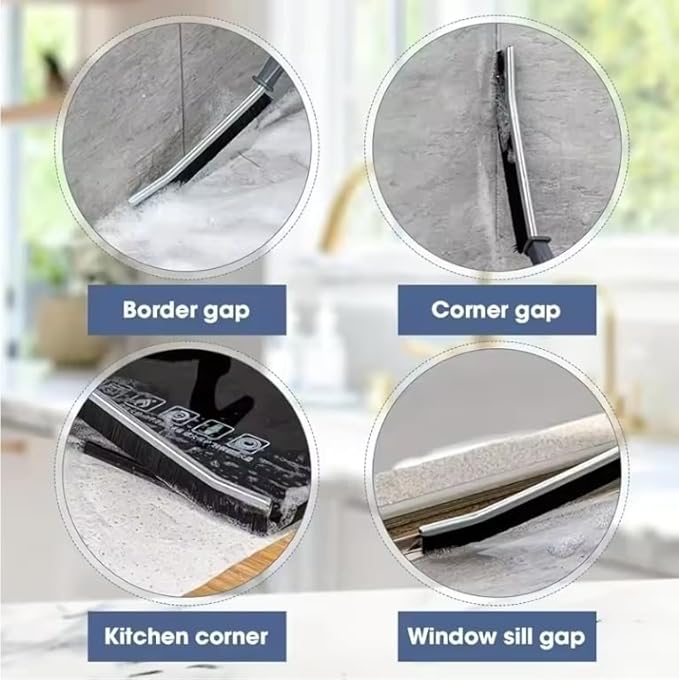 5Pcs Crevice Cleaning Brush Set, Multi-Use Gap Cleaning Tools with Hard Bristles, Narrow Tile & Grout Brush for Bathroom, Kitchen, Sink & Window Tracks