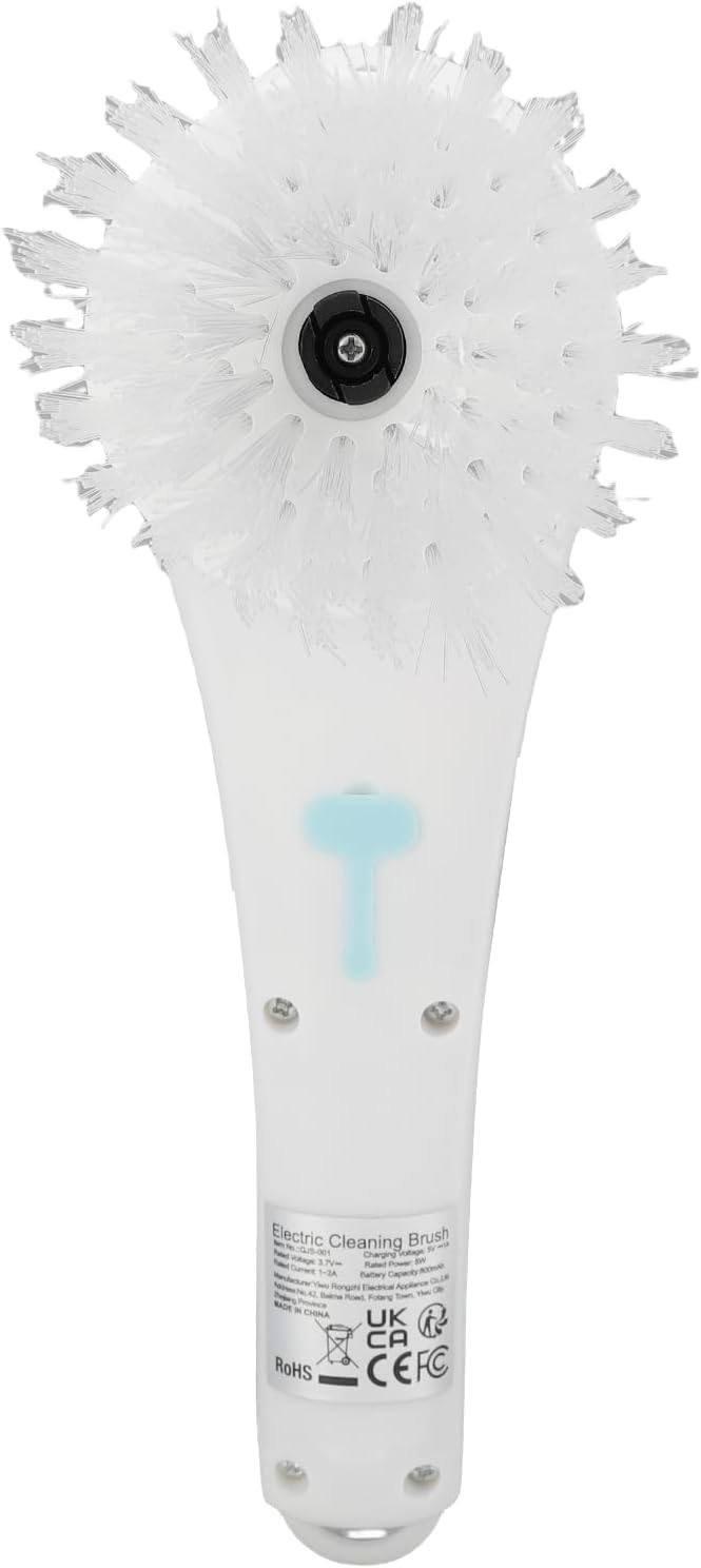 Electric Spin Scrubber, Cordless Lightweight with 5 Brush Heads for Bathroom Kitchen Shower Bathtub Glass Car
