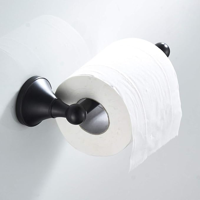 Flybath Toilet Paper Holder Without Cover Brass Bathroom Tissue Roll Bar Wall Mounted, 20 cm / 7.87 inches, Oil Rubbed Bronze