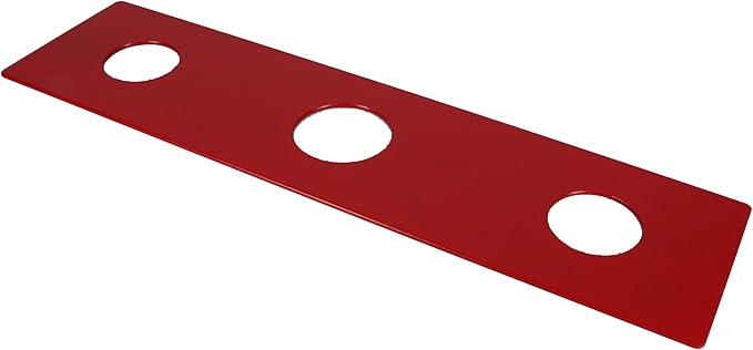 Waterline 3 Hole Escutcheon Deck Repair Plate for Kitchen or Bathroom Faucets - Universal Fit, 12 Inches, 14GA Steel | Sink Cover Baseplate Reinforces Counters and Provides Stable Faucet Maintenance