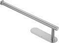 uxcell Toilet Paper Holder, Self-Adhesive 13" Stainless Steel Toilet Paper Roll Holder Rustproof Wall Mount Tissue Holders with Screws for Bathroom Washroom, Silver