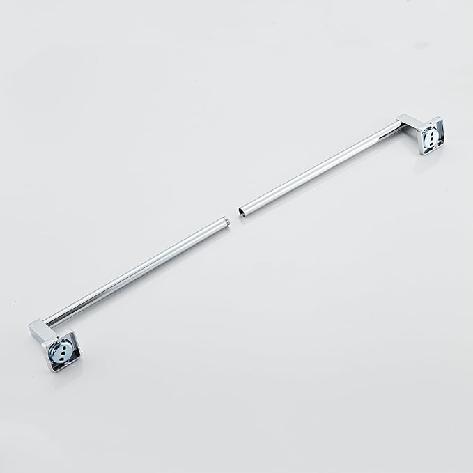 24 Inch Towel Racks for Bathroom Wall Mounted, Chrome Finish Stainless Rack with Towel Bar and Hand Towel Holder, Shower and Bath Towel Rack for Bathroom(Total Length 26-Inch)