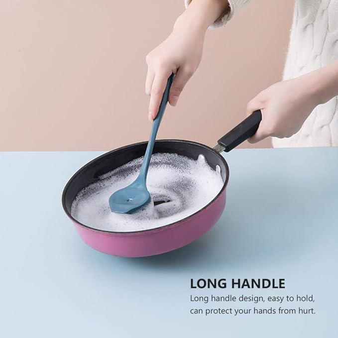 Hemoton 3Pcs Cleaning Brush Handle Kitchen Sponge Window Cleaner Kitchen Dish Cleaner Sink Brush Washing Dish Scrubber scrubbing abs tub Toilet