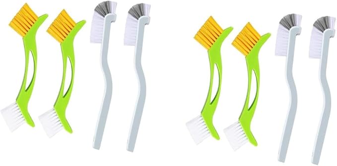 8pcs Grout Cleaner Brush Double Corner Brush for Deep Cleaning Sinks Tile Lines and Hard Reach Crevices for Kitchen and Bathroom Use
