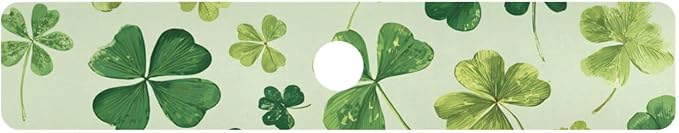 Green Natural St Patrick Clovers Kitchen Sink Splash Guard Faucet Mat Diatomite Absorbent Pad for Bathroom RV 30x5.4in 1PCS water