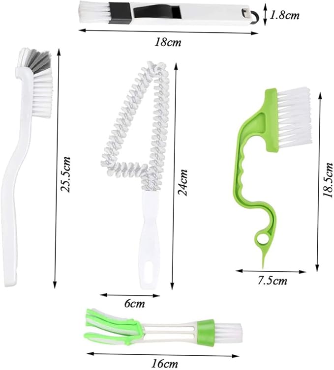 5pcs Cleaning Brush Grout Cleaner for Tile Floors Household Cleaning Tool Dish Scrubber Scrub Brushes