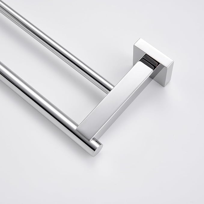 Miyili 36-Inch Double Towel Bar Stainless Steel Bathroom Towel Rack Holder Wall Mount Polished Finish, A02N90B