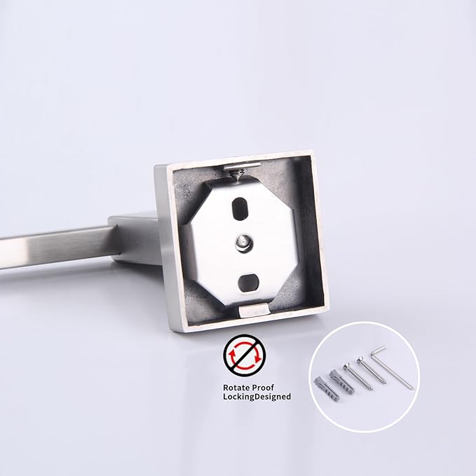 GERZ Bathroom Toilet Paper Holder SUS 304 Stainless Steel Tissue Paper Roll Holder Wall Mount, Brushed Finish JG1905-LS