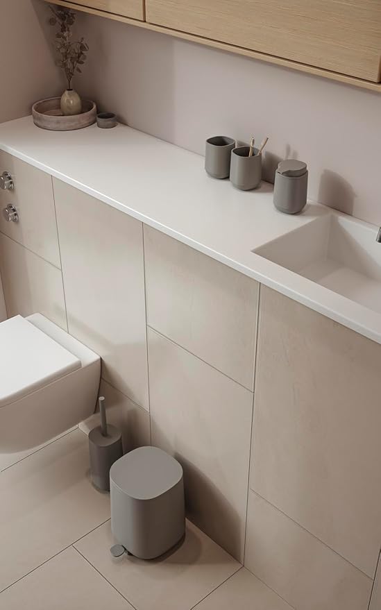ZONE DENMARK Nova Soap Dispenser - A Fusion of Sleek Design and Durable Material - Elevate Your Bathroom with Sophistication and Practical Elegance. A Stylish and Functional Bathroom Accessory