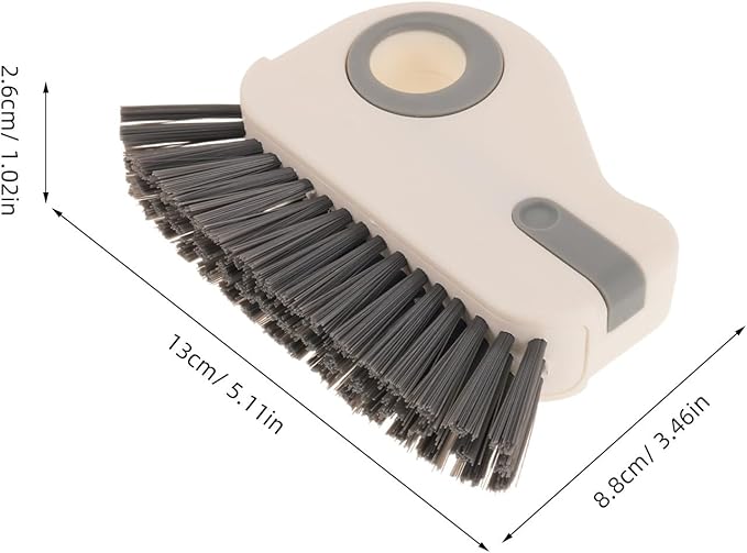 BETOOKY 2PCS Window Grout Brush: Crevice Cleaning Brush - Hard Bristle Gap Cleaner Tool for Tight Groove Kitchen Bathroom Sliding Shower Door Faucets Corners
