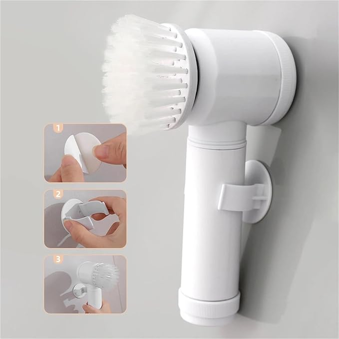 Multi-Functional Electric Cleaning Brush for Kitchen and Bathroom - Wireless Handheld Power Scrubber for Dishes, Pots, and Pans