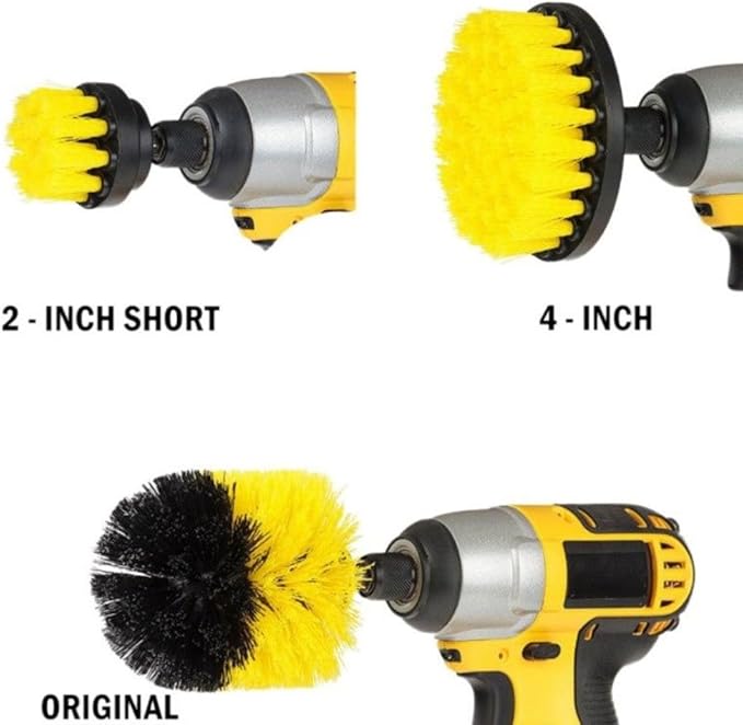 Drill Brush Attachment Set, Power Scrubber Brush Cleaning Kit, Electric Drill Brush, for Bathroom Surfaces, Grout, Floor, Tub, Shower, Tile, Corners, Kitchen