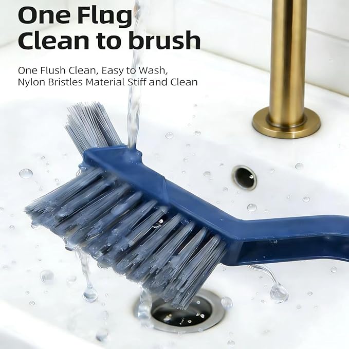 Stiff Bristle Brush,2 Pack Hard Bristle Crevice Cleaning Brush,Cleaning Brush Toilet Rim Corner Crevice and Tile Grout Groove Gap Cleaning Brush for Home, Bathroom, Shower, Small Spaces