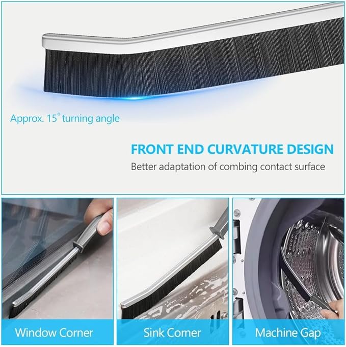 Hard Bristle Crevice Cleaning Brush - Cleaning Tools for Household Use, Multifunctional Gap Cleaning Supplies for Kitchen, Bathroom, Toilet, Window, Vehicle, Faucets, Grout, Home, Plastic