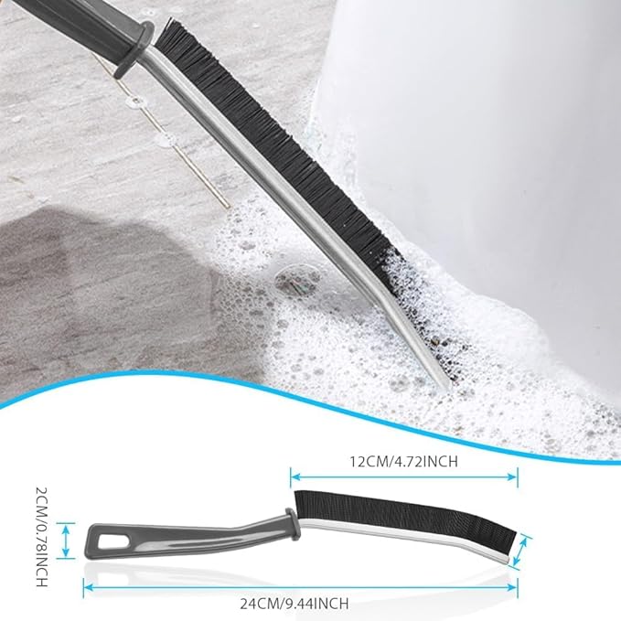 Hard Bristle Crevice Cleaning Brush - Cleaning Tools for Household Use, Multifunctional Gap Cleaning Supplies for Kitchen, Bathroom, Toilet, Window, Vehicle, Faucets, Grout, Home, Plastic