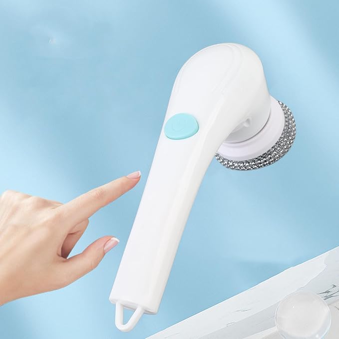 Electric Spin Scrubber Cordless USB Charging Portable Multifunctional Power Cleaning Brush Kitchen Stove