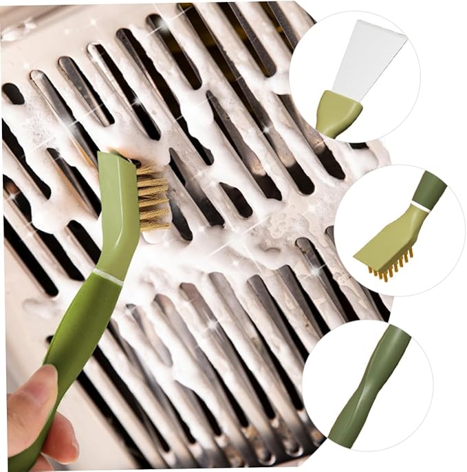 Unomor Cleaning Brush Scraper for Kitchen Gas Stove Tiles Window Groove Detail Cleaning Brush for Spaces