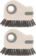 BETOOKY 2PCS Window Grout Brush: Crevice Cleaning Brush - Hard Bristle Gap Cleaner Tool for Tight Groove Kitchen Bathroom Sliding Shower Door Faucets Corners