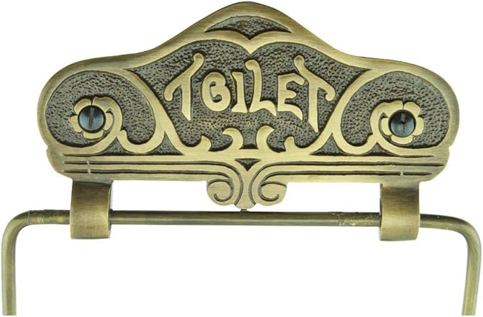 Renovators Supply Toilet Paper Holder - Antique Wall Mount Toilet Paper Holder - Sanitary Paper Holder - Vintage Bathroom Decor - Colonial Tissue Holder - Antique Brass, Victorian, Pack of 1