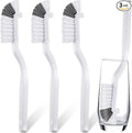 3 Pcs Dish Brush Right Angle Kitchen Scrub Bottle Bathroom Brush Sink Household Pot Pan Edge Corners Tile Lines Cleaning with Stiff Bristles