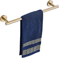 Bath Towel Bar, 12 Inch 304 Stainless Steel Thicken Towel Holder for Bathroom Wall, Towel Holder Brushed Gold Finished Wall Mount (Total Length 14-Inch)