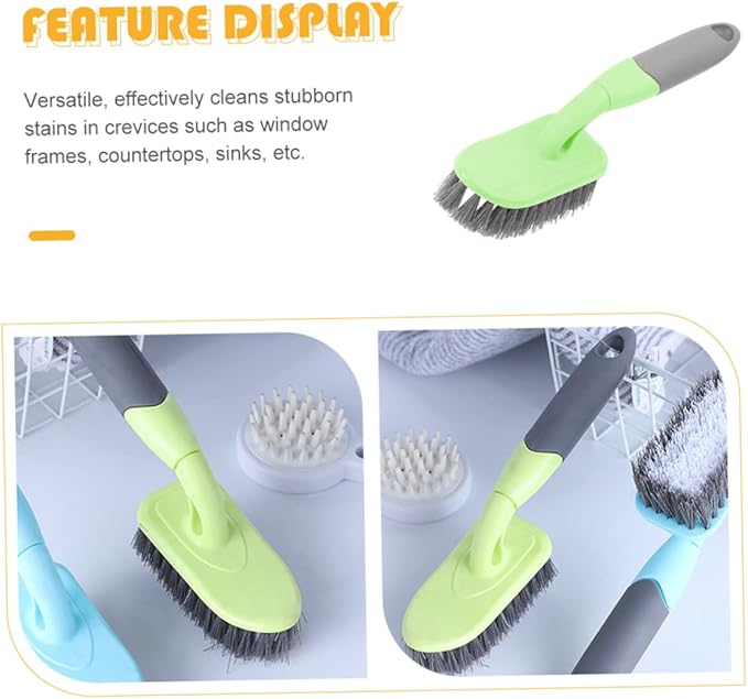 Mobestech Floor Brush Groove Corner Brush Floor Scrub Home Groove Gap Washing Grout Handle Scrub Kitchen Carpet Tile Bottle Plastic Clean