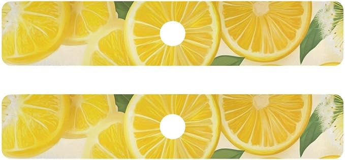 Yellow Dandelions and Summer Lemon Kitchen Sink Splash Guard Sink Faucet Mat Faucet Handle Drip Catcher Drain Mats for Kitchen Bathroom Countertop Absorbent Dish Drying Pad 2Pack 30x5.4IN