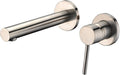 Sumerain Wall Mount Bathroom Faucet Brushed Nickel,Valve Included